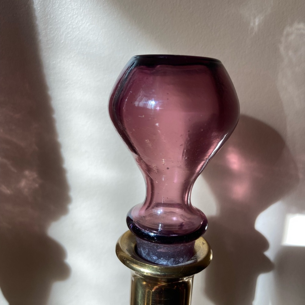 Vintage Amethyst Glass Bottle stopper